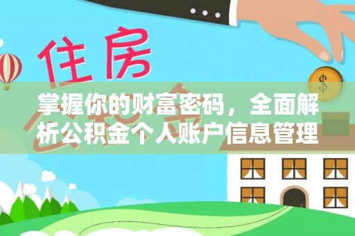 塔什库尔干塔吉克掌握你的财富密码，全面解析公积金个人账户信息管理与优化